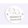 E0579 G Link din argint 925 Mamica fericita 14mm 0.33mm 1 buc