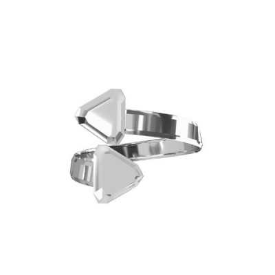 G2048-Baza inel dublu reglabil pentru rhinestone cube 4841 8mm-1buc