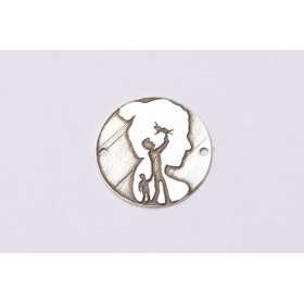 E0587-Link familie cu gravura in relief 16x0.6mm