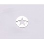 E0594-Link banut argint decupat cu stea 10mm 0.33mm 1buc