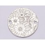 E0615 GS Link din argint Flowers 16.5mm 0.33