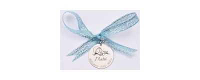 Bănuți argint botez personalizați