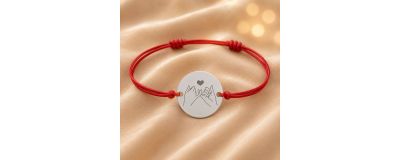 Brățări de prietenie din argint 925, șnur reglabil | SimoShop